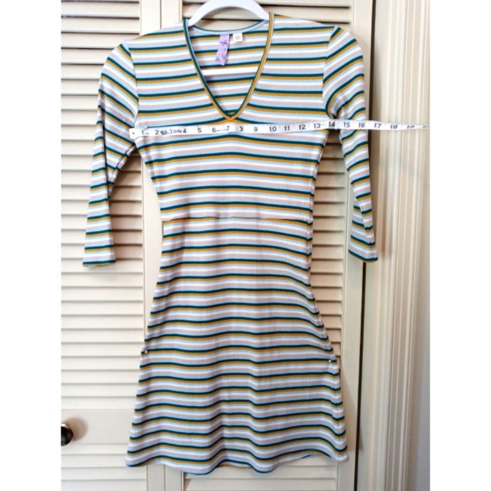 Alya Lee Dress Long Sleeved Striped Multicolor